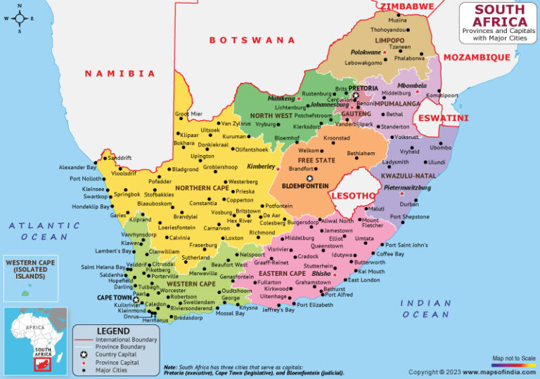 southafricaprovincesandcapitalmap Narainaviation
