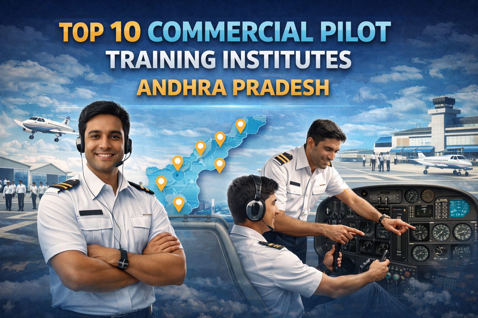 Top 10 Commercial Pilot Training Institutes in Andhra Pradesh