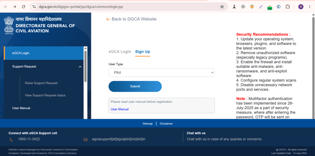 Make Your eGCA Account