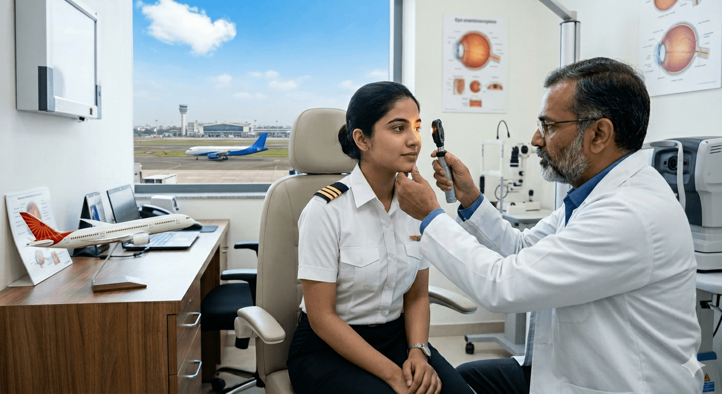 DGCA metical exam registration process