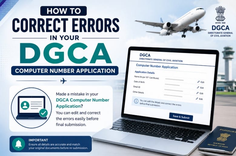 How to Correct Errors in Your DGCA Computer Number Application