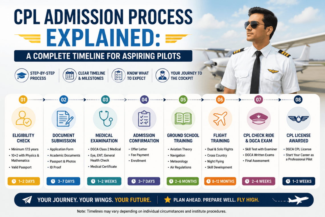 CPL Admission Process Explained: A Complete Timeline for Aspiring Pilots