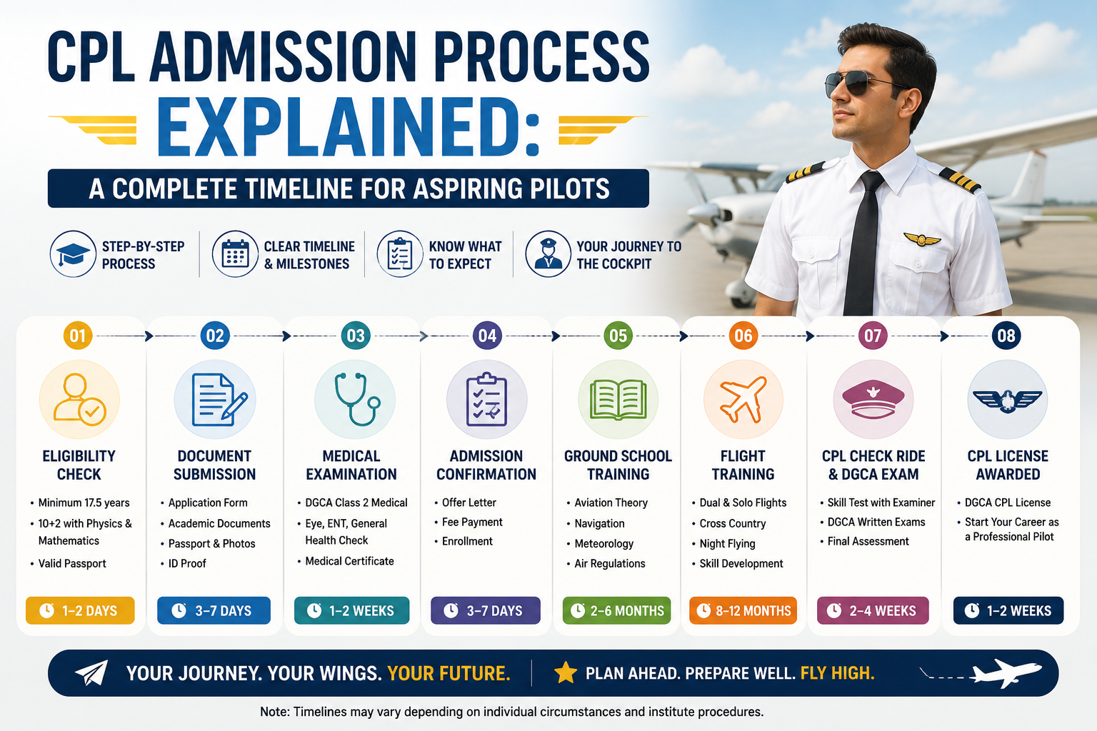 CPL Admission Process Explained: A Complete Timeline for Aspiring Pilots