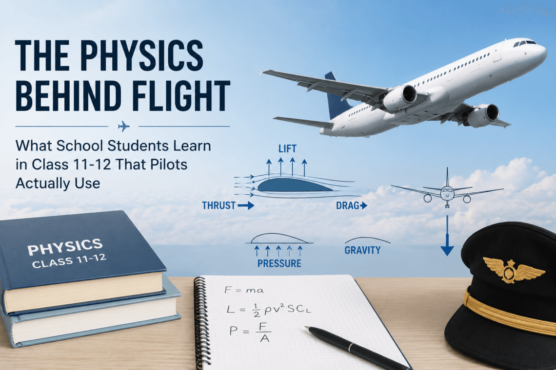 The Physics Behind Flight: What School Students Learn in Class 11-12 That Pilots Actually Use